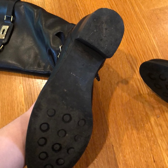 Black Leather Boots REAL FUR MADE IN ITALY 🇮🇹 - Picture 2 of 6